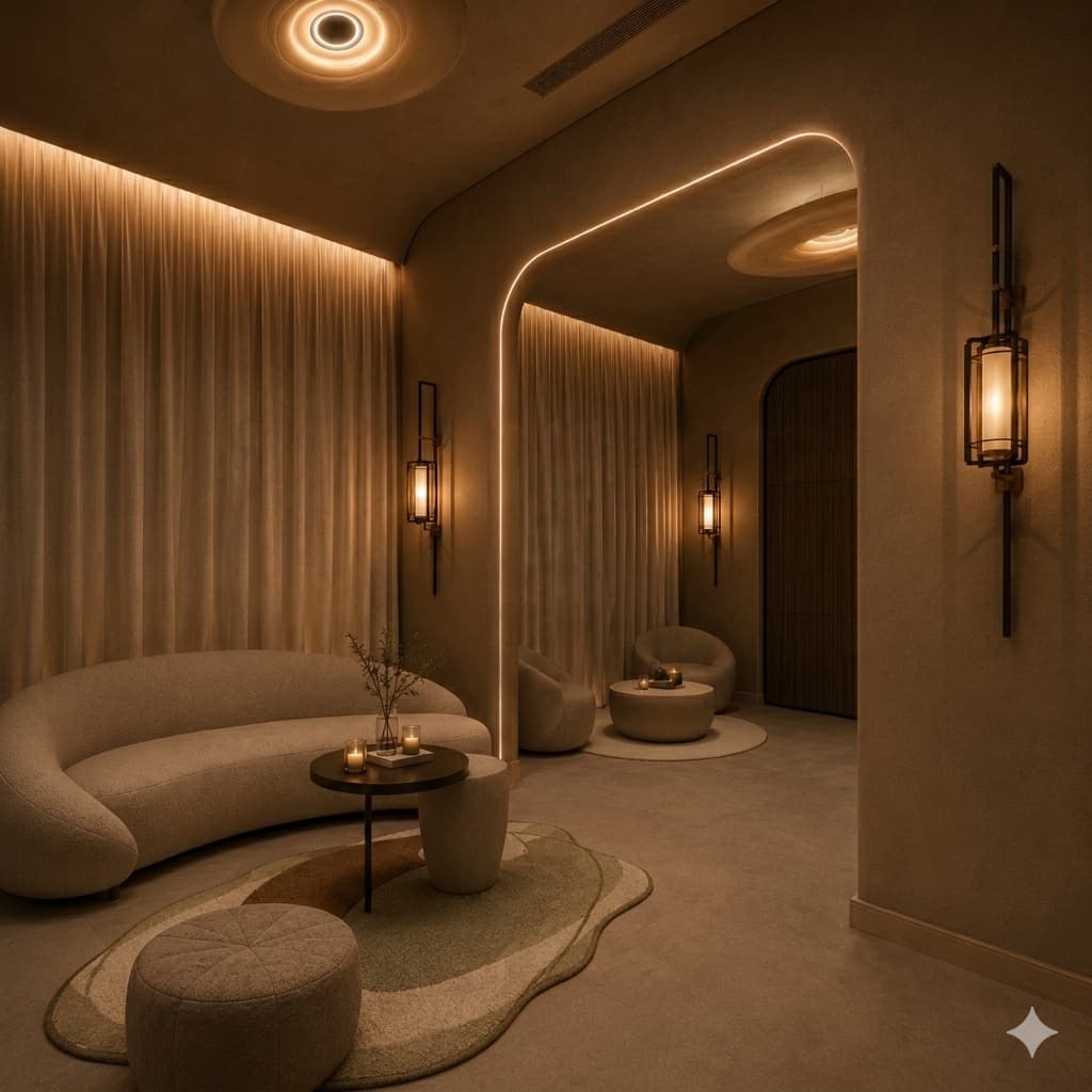 The private IV lounge at Ignite + Aliign, Ulsoor Lake, Bangalore